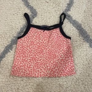 pink cheetah brandy tank